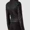 Amber Heard Motorcycle Black Leather Jacket Amber Heard Motorcycle Black Leather Jacket